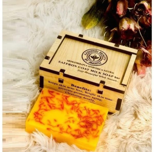 SAFFRON GOAT MILK SOAP BAR